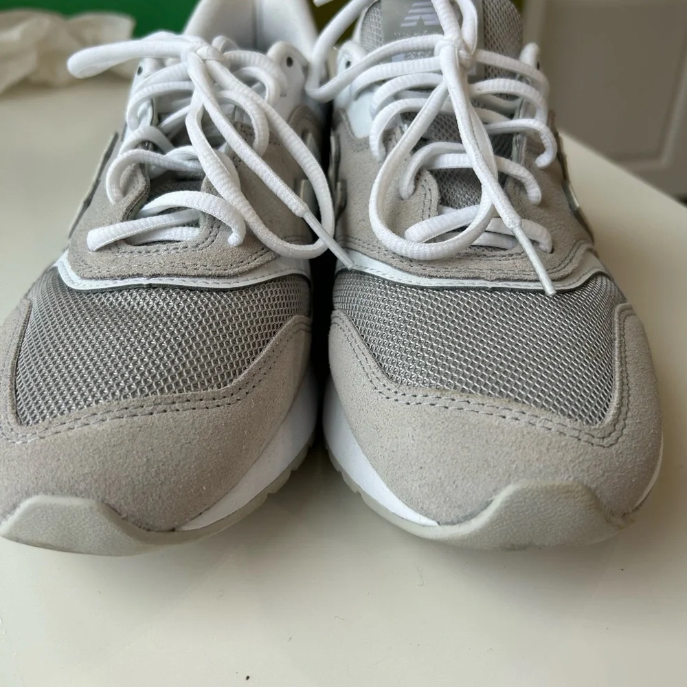 New Balance Gray and White Athletic Shoes - Picture 7 of 7